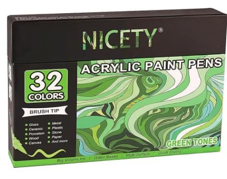 Pack de 32 Brush Green Tones