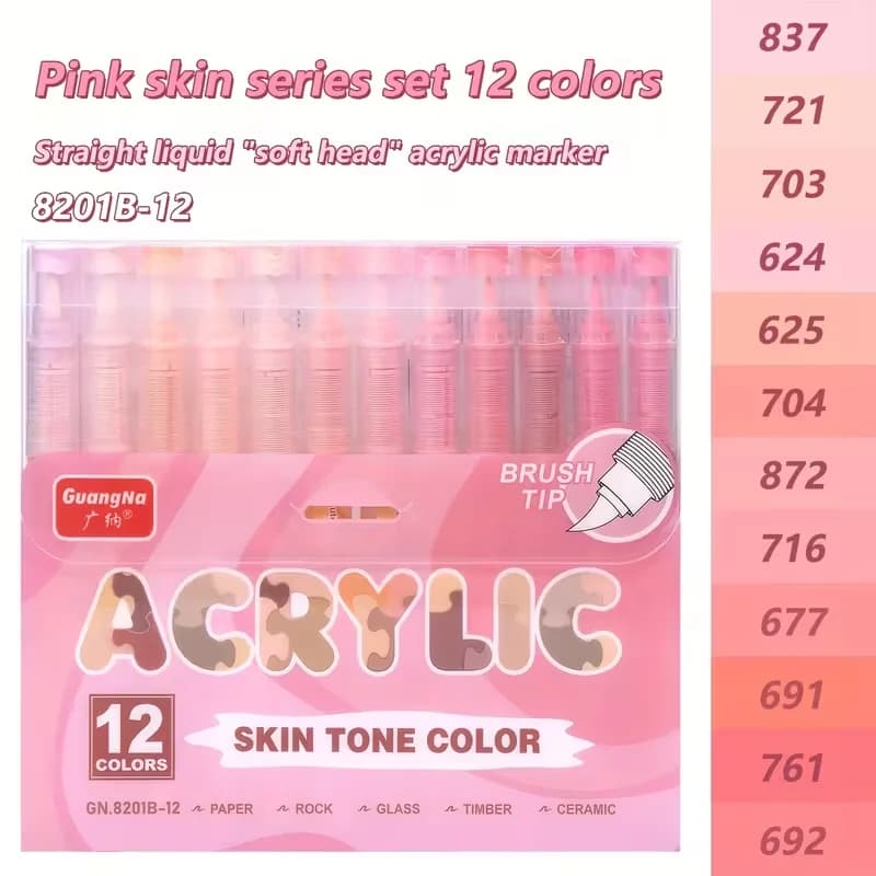 Set de 12 Pink Skin Colors
