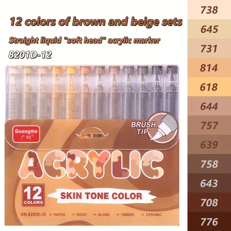 Set de 12 Brown and Beige Colors
