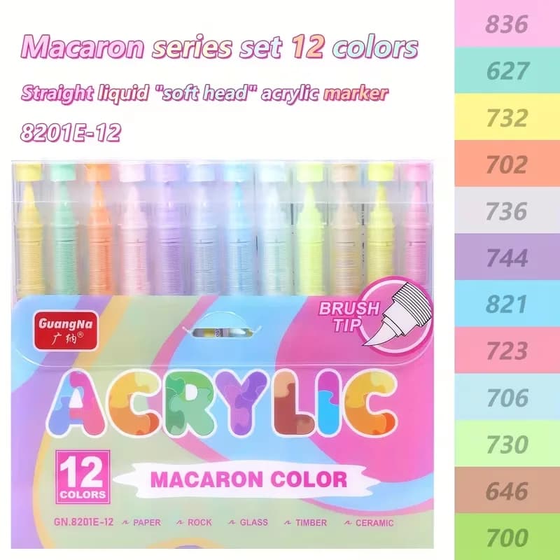 Set de 12 Macaron 8201E Colors