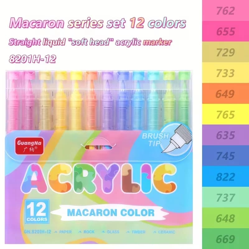 Set de 12 Macaron 8201H Colors